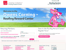 Tablet Screenshot of owenscorningrebatecenter.acbcoop.com